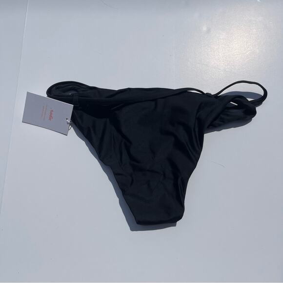 Andie Swim The Riviera Bikini Bottom BLACK XS 90s Vibe - Picture 12 of 15